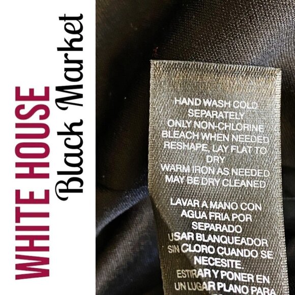 WHBM Classic LBD Sleeveless Ruched Bodycon Sheath Cocktail Dress, Size 0 - Picture 11 of 13